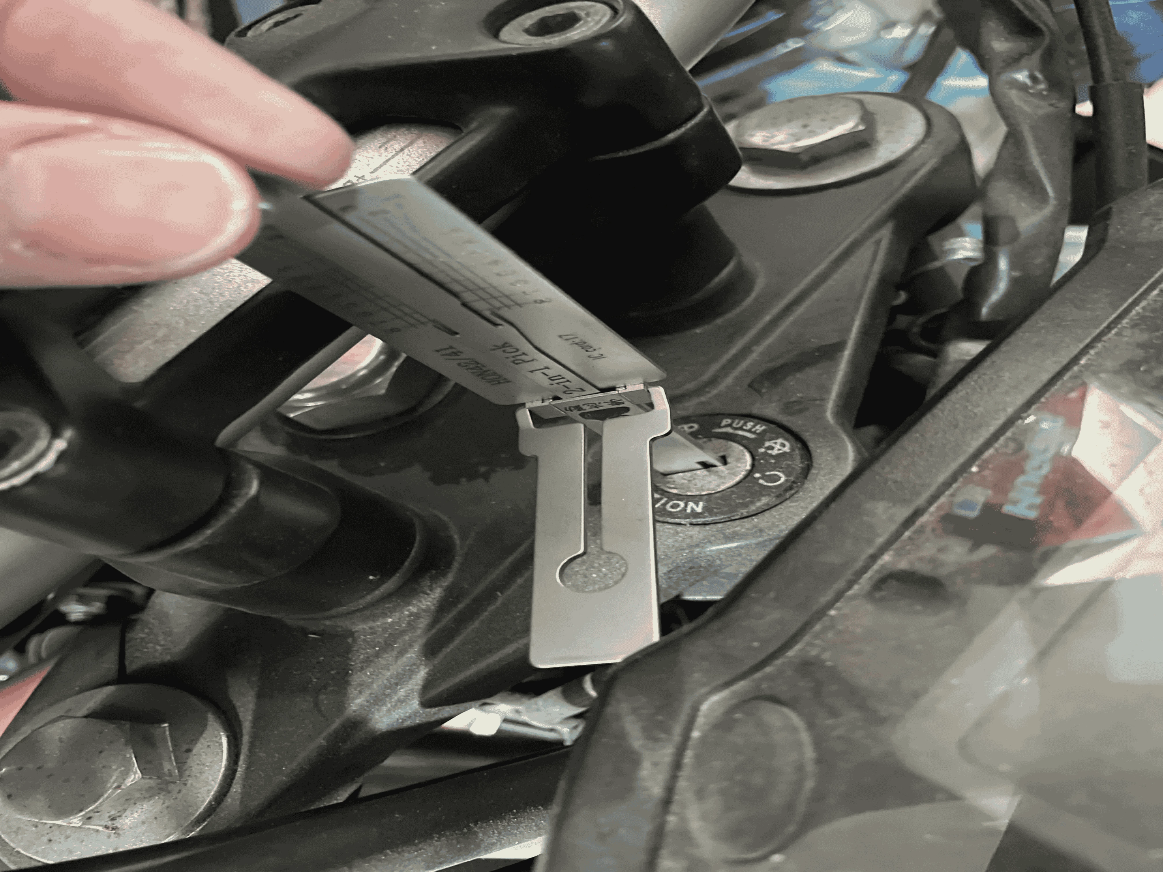 Motorcycle ignition key