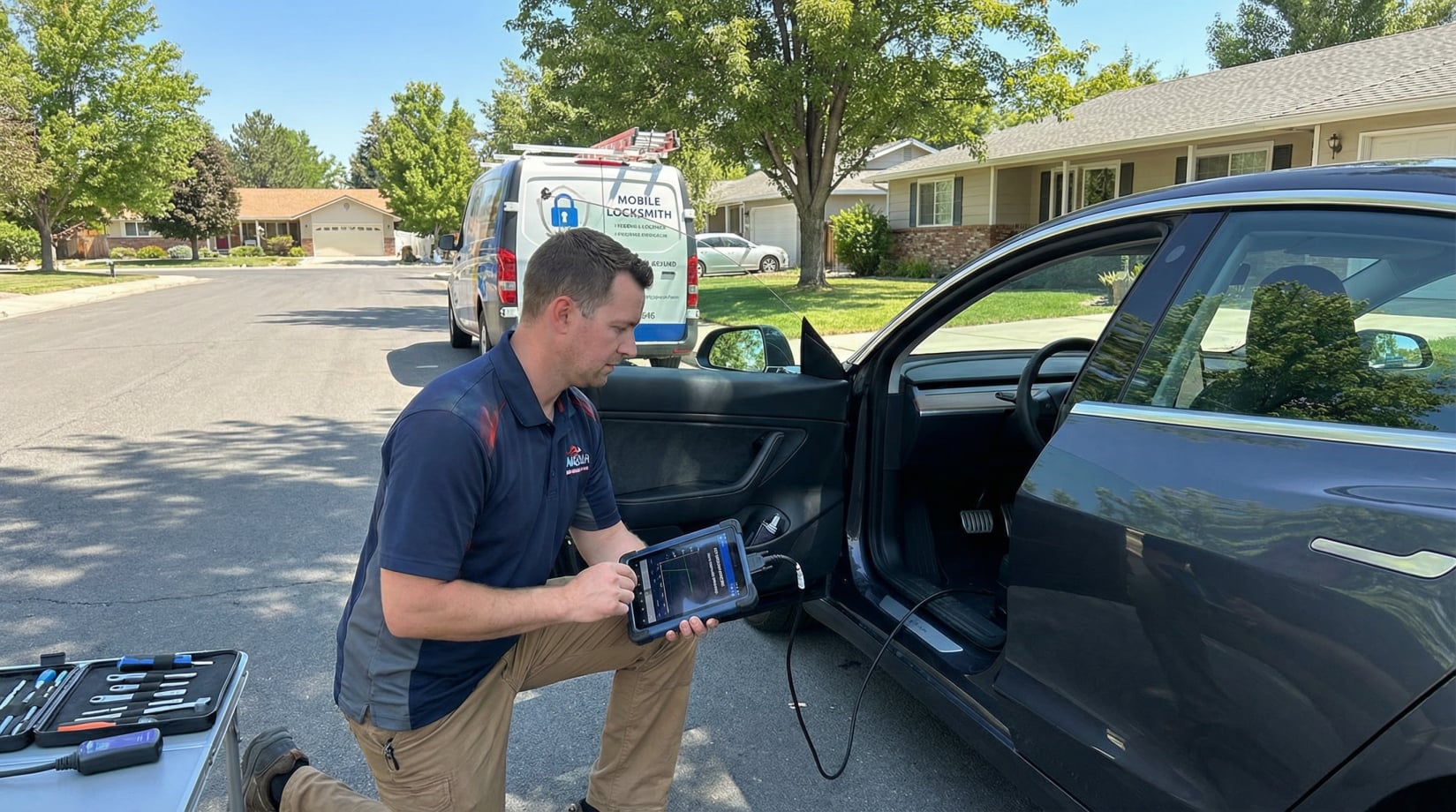 mobile locksmith programming car key 